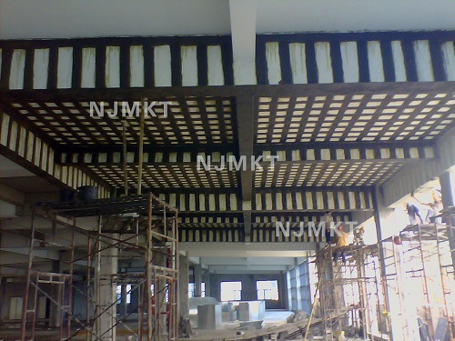 曼卡特碳纖維布施工現(xiàn)場