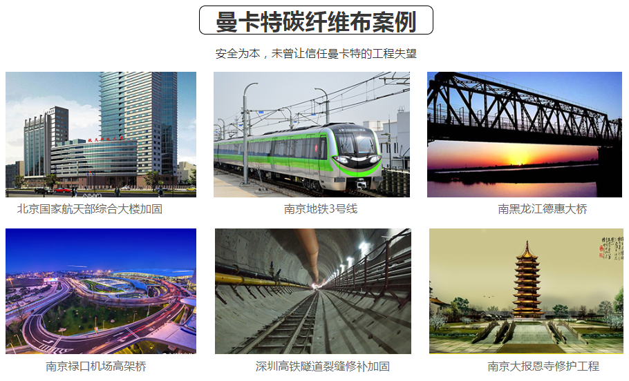 曼卡特碳纖維布服務(wù)過(guò)的案例，你認(rèn)識(shí)幾個(gè)？