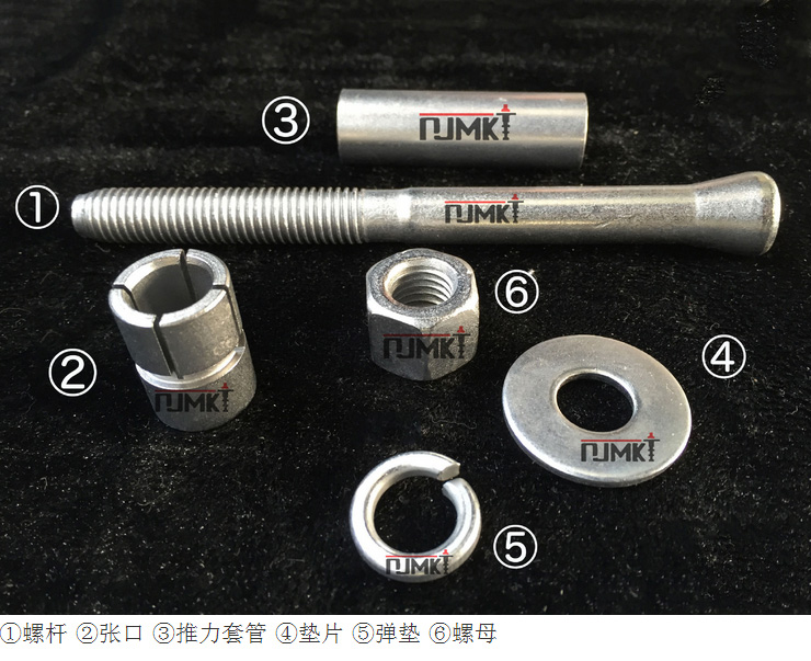 曼卡特模擴(kuò)底錨栓 后錨固 螺絲 / 螺栓 鋼結(jié)構(gòu)地鐵護(hù)欄幕墻錨栓